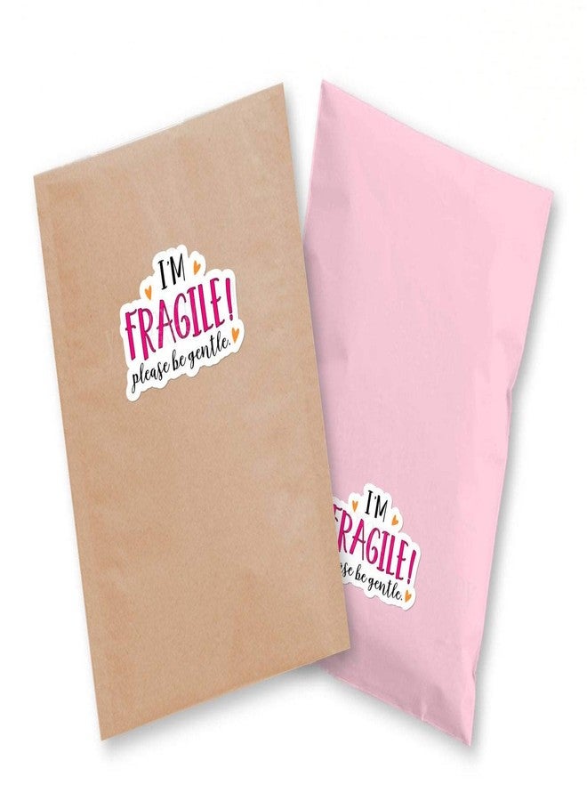 دي2سي ملصق مطبوع عليه عبارة "أنا هش، يرجى التعامل معه برفق" لتغليف الهدايا، مثالي لتغليف الهدايا، والتعبئة والتغليف، وللشركات الصغيرة، وهدايا الشركات (64) - Image 3